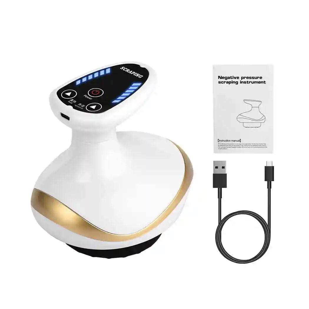 Tidesmit Electric EMS Cupping Massager with Heat Therapy - White Massage Roller WHITE Tidesmit