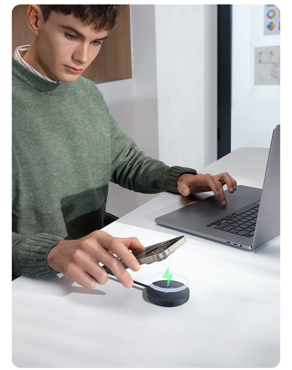 Magnetic Wireless Charger for iPhone 16 15 with Stand | Tidesmit Tidesmit
