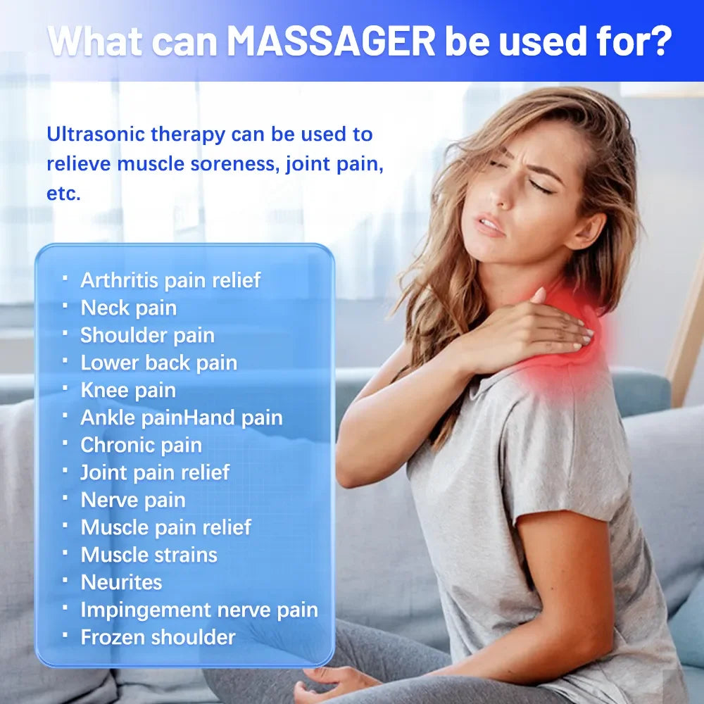 EMS Neck Massager - Portable Electric Pulse Pain Relief Patch Relaxation Treatment Tidesmit