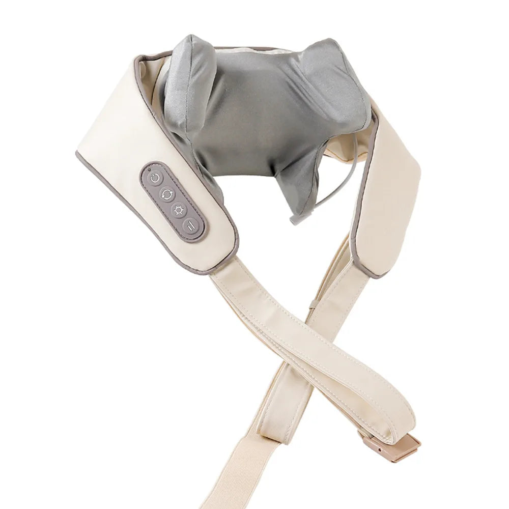 Electric Neck and Shoulder Massager - Rechargeable Deep Tissue Shawl Back Massage Instrument Tidesmit