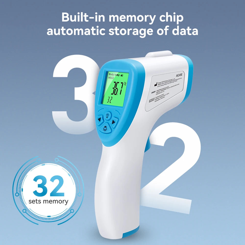 Aicare Digital Thermometer Electronic Non-Contact Medical Infrared for Baby Adults Body Medical Thermometer Home Fever Monitor