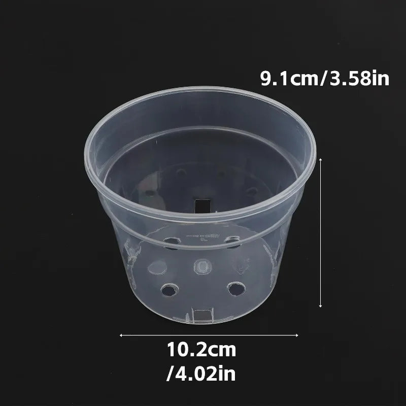 S/M/L/XL Transparent Flowerpot Plant Nursery Pot Seedling Cup Gardening Transplantation Potted Flower Pot Planter Gardening Tool
