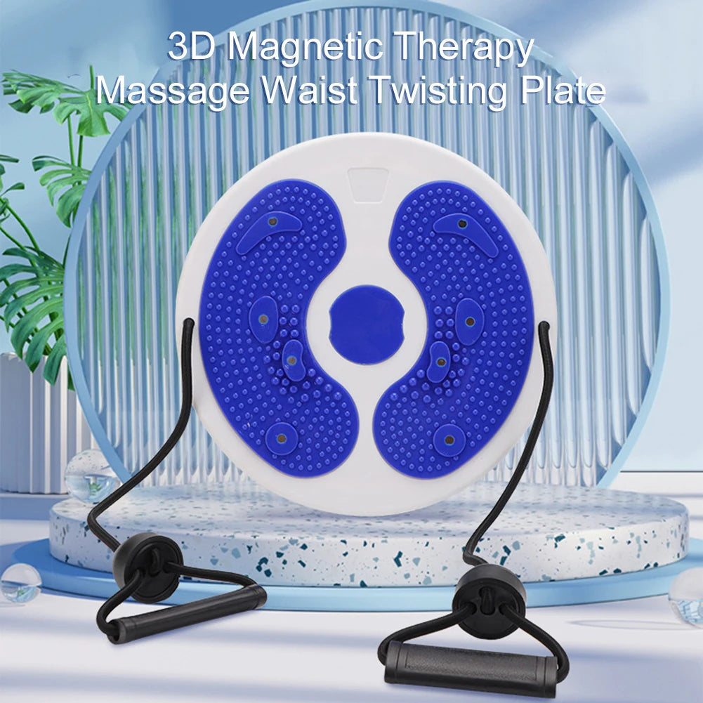 Waist Twisting Disc with Resistance Bands & Magnetic Foot Massage Body Shaping Massage Equipment Tidesmit