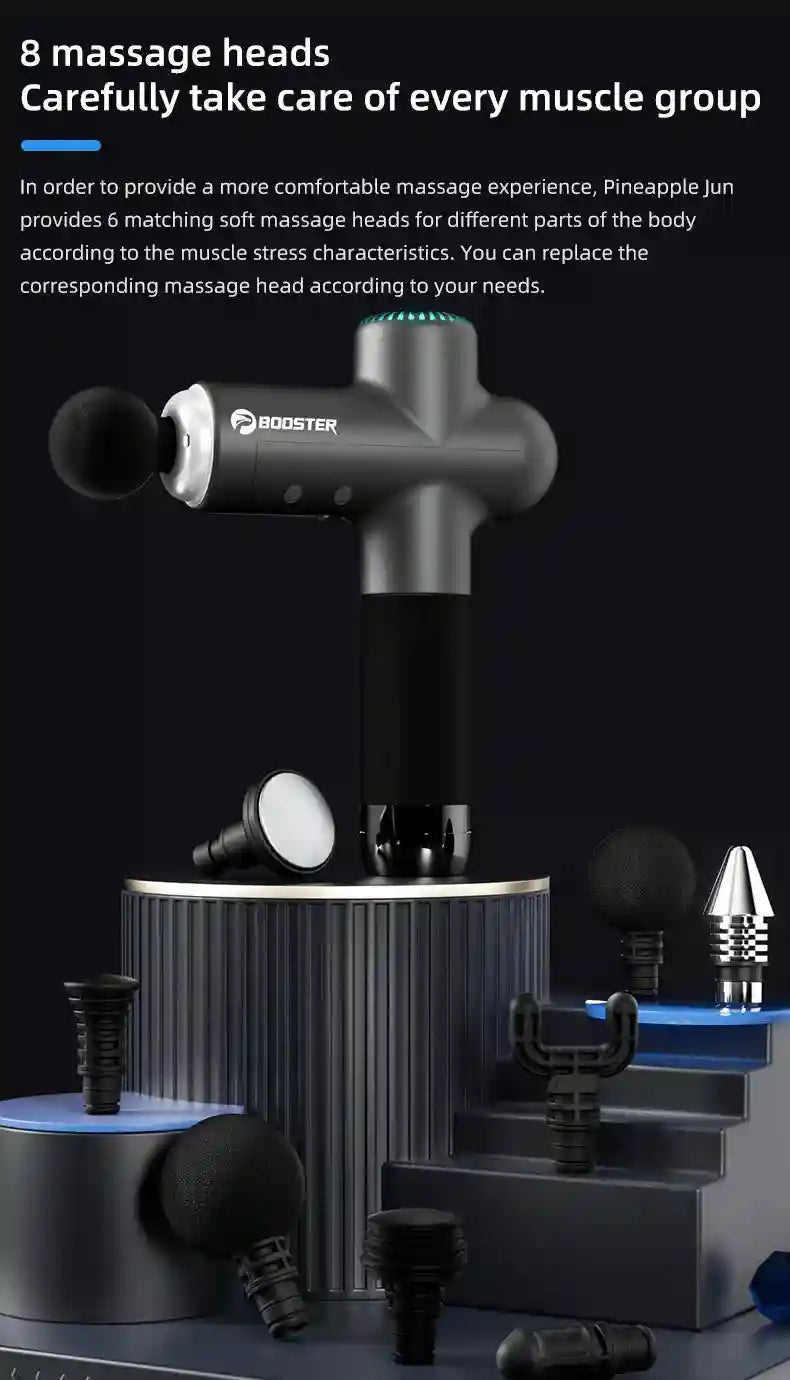 Percussive Therapy Massage Gun | Portable Deep Tissue Device 4000mAh Fascia Gun Tidesmit