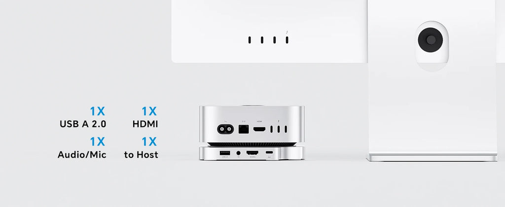 Mac Mini M4 Dock with 4TB SSD Enclosure & 4K HDMI Hub | Tidesmit Tidesmit