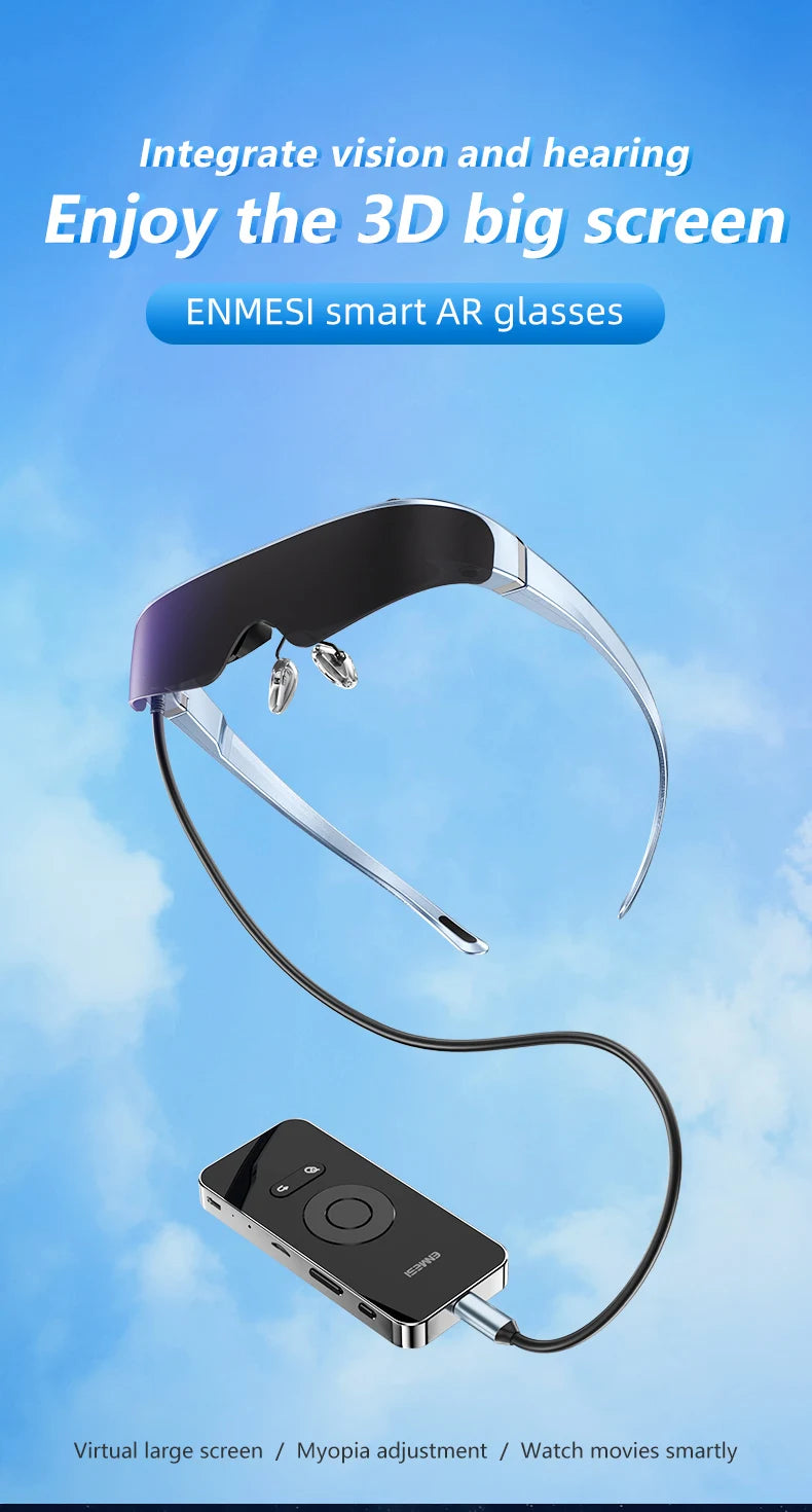 VR Smart Glasses 4K Dual Lens - Portable Private Mobile Theater Tidesmit
