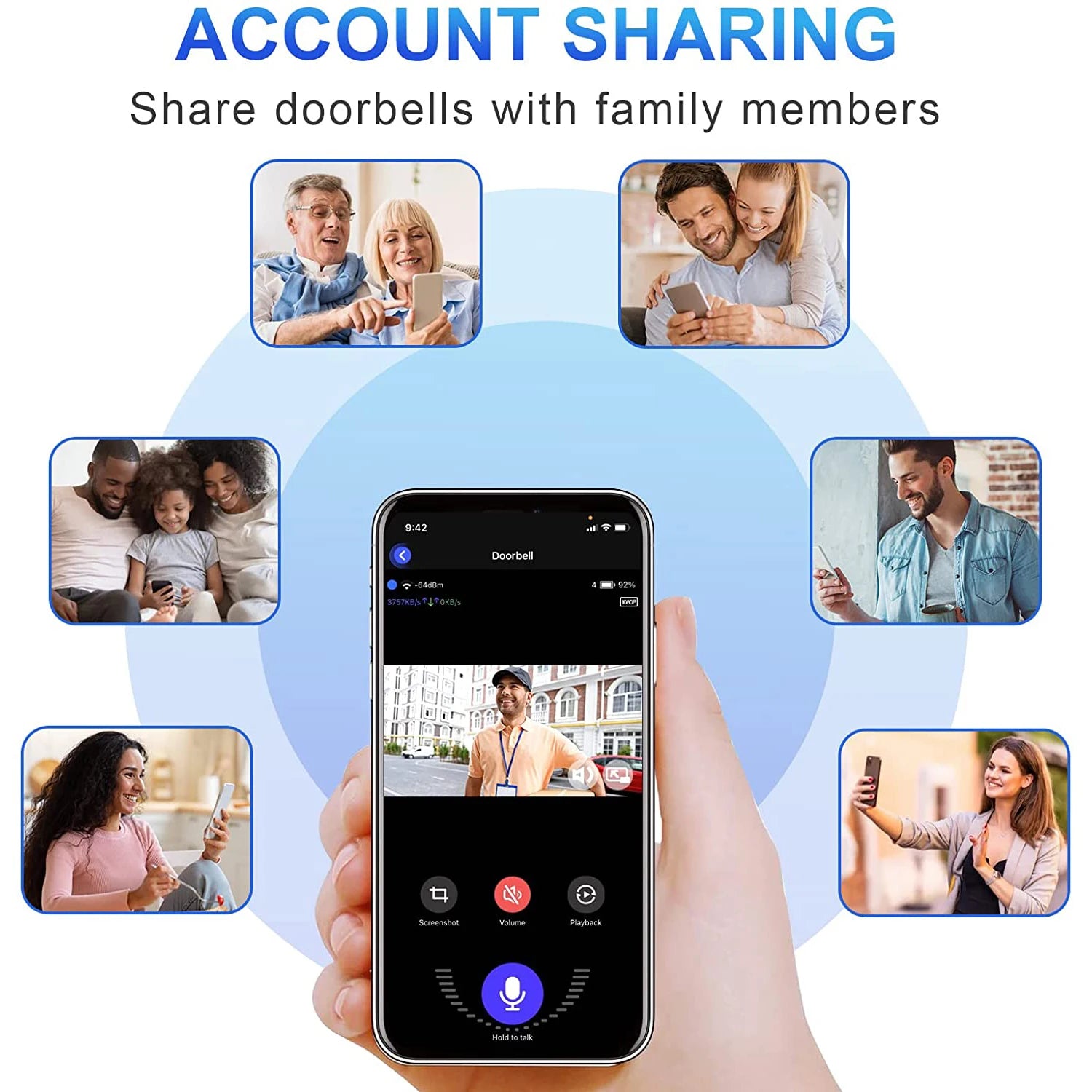 5G 2.4G WiFi Video Doorbell 1080P Wireless Camera Door Bell Tuya Smart Home Security Motion Detect Night Vision Ringing Bell