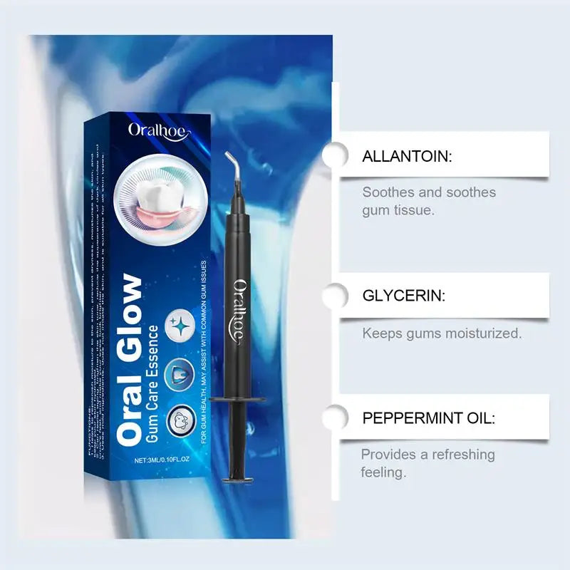 Tidesmit gum repair and teeth whitening gel for cleaning stains and treating gingival inflammation