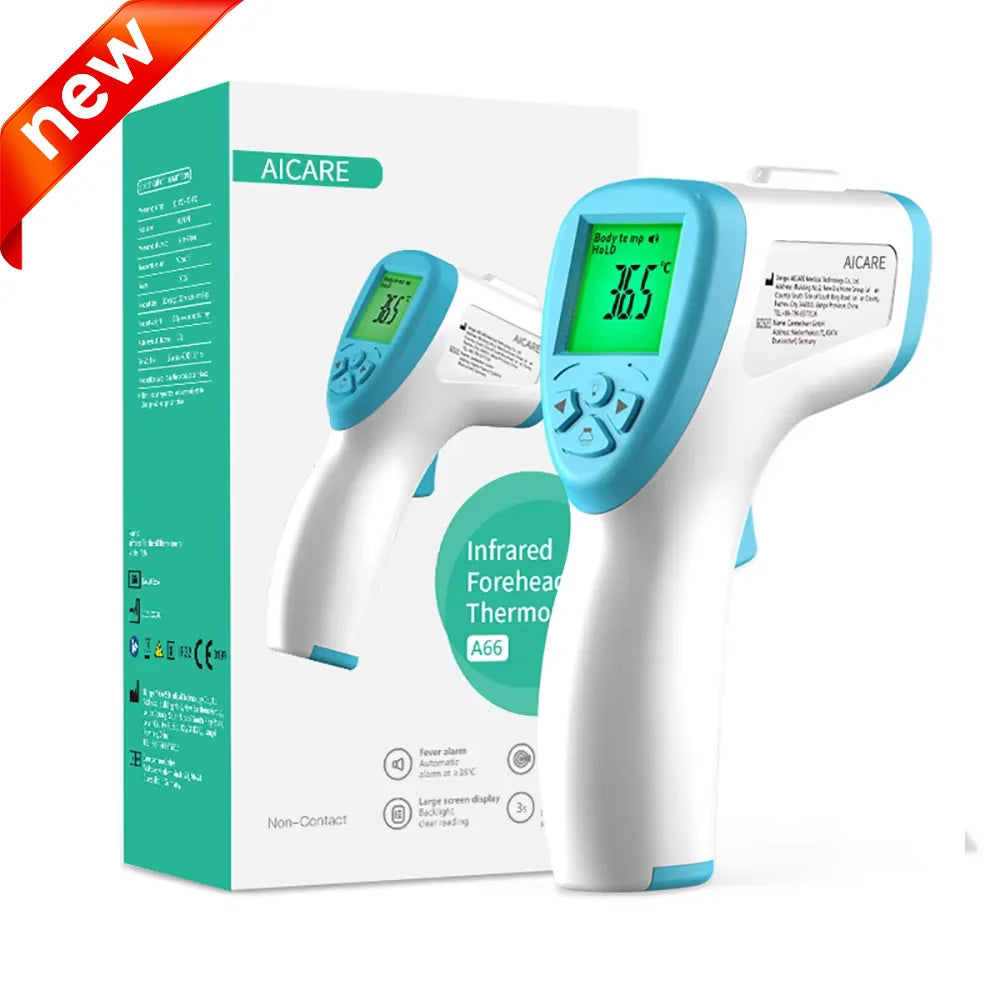 Aicare Digital Thermometer Electronic Non-Contact Medical Infrared for Baby Adults Body Medical Thermometer Home Fever Monitor
