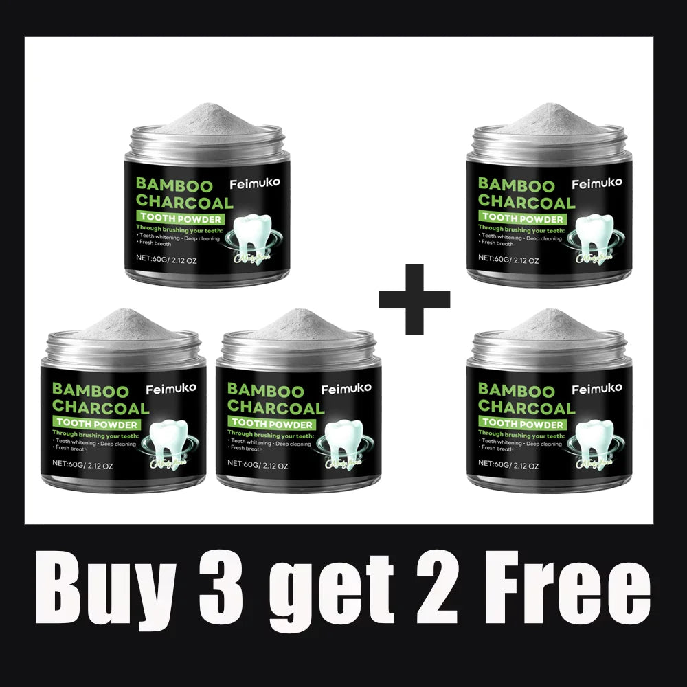 Tidesmit Hydroxyapatite and activated carbon teeth whitening powder for enamel repair and deep cleaning.