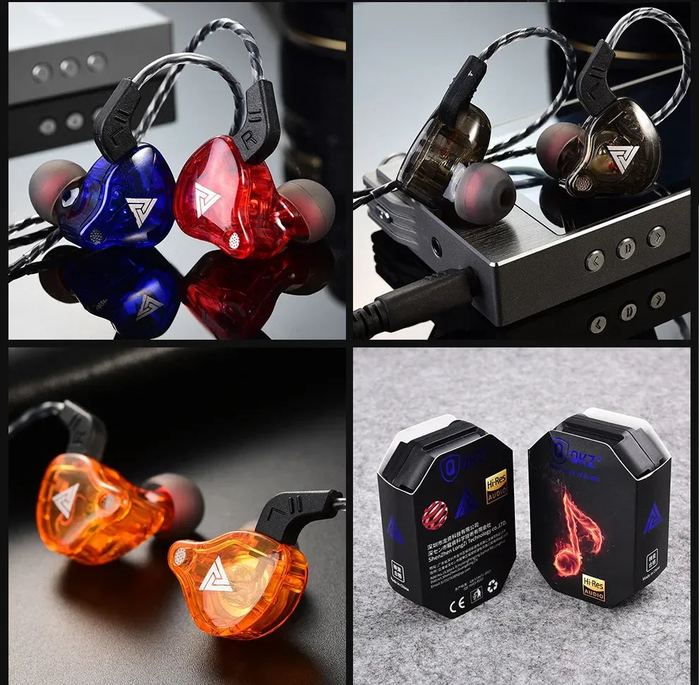 6 Dynamic Driver Wired In-Ear Headphones with Mic by Tidesmit Tidesmit