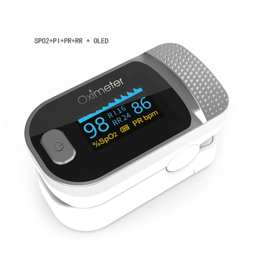 JianyouCare Finger Pulse Oled Oximeter Portable RR Blood Oxygen Saturation Meter Respiratory Rate Oximetro De Dedo Pulsioximetro