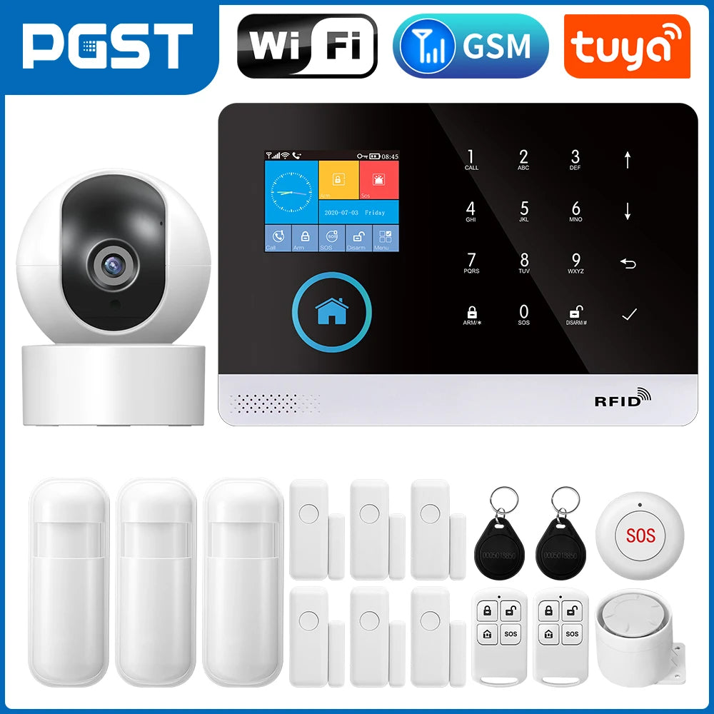 Smart Home Security Alarm System with 4G WiFi App Control by Tidesmit 2G R Tidesmit