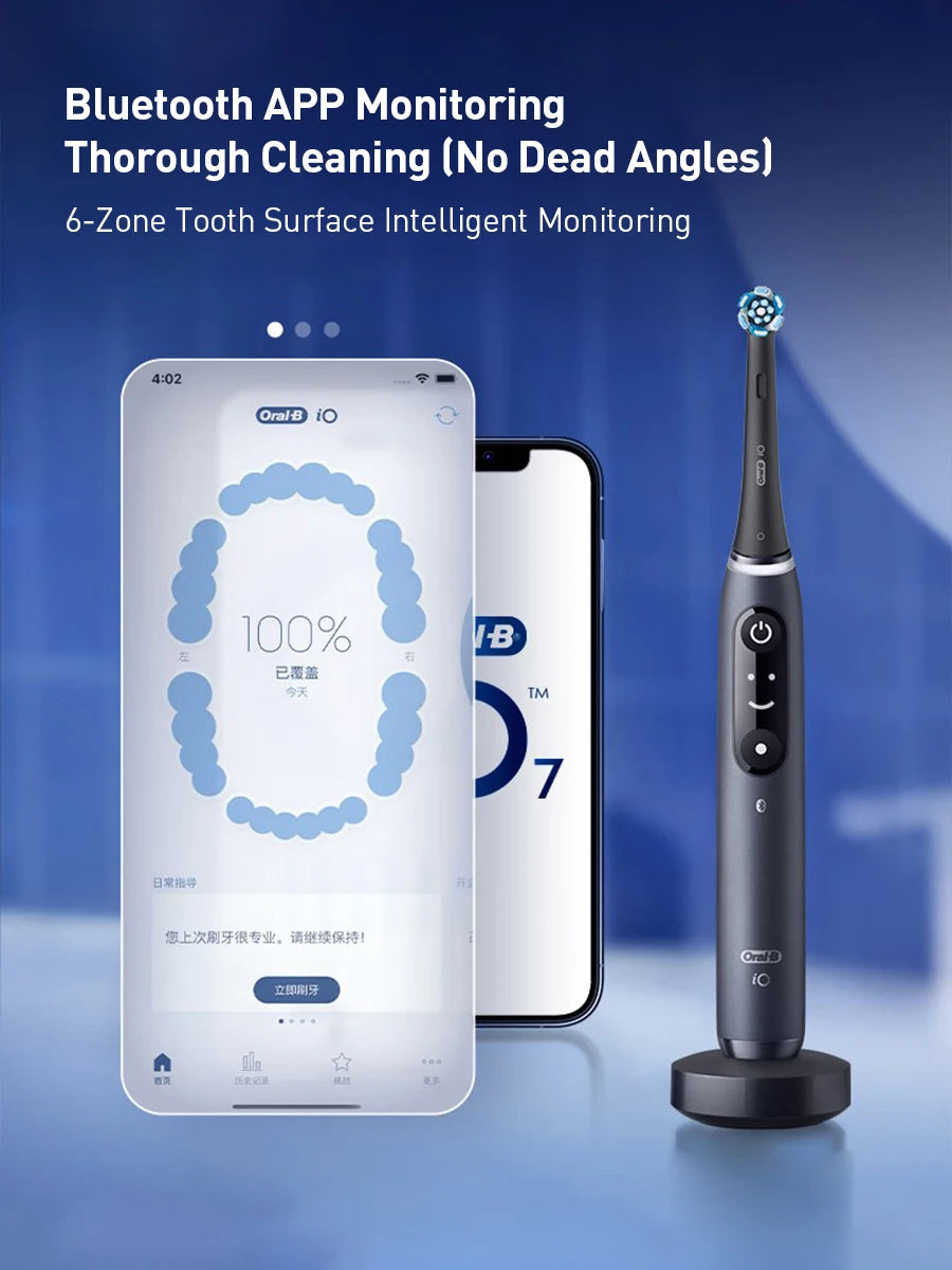 Oral B Electric Toothbrush IO Series Rechargeable Waterproof Smart Rotating Timing Electronic Tooth Brushes IO2 IO3 IO4 IO7 IO9
