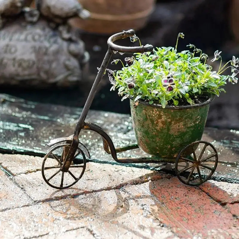 Classical Wrought Iron Creative Flower Pot Home Furnishing Outdoor Gardening Metal Flower Pot Courtyard Garden Decoration P9YB