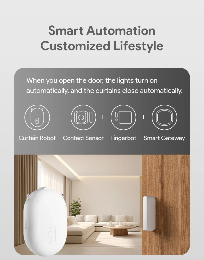 Zigbee Curtain Robot Smart Controller - Voice & App Control for Smart Homes Tidesmit