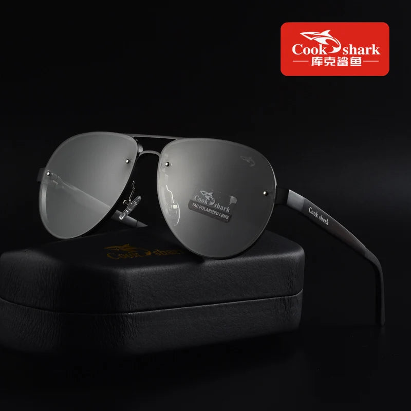 Color Changing Polarized Smart Glasses for Men - UV Protection Driving GRAY China Mainland black Tidesmit