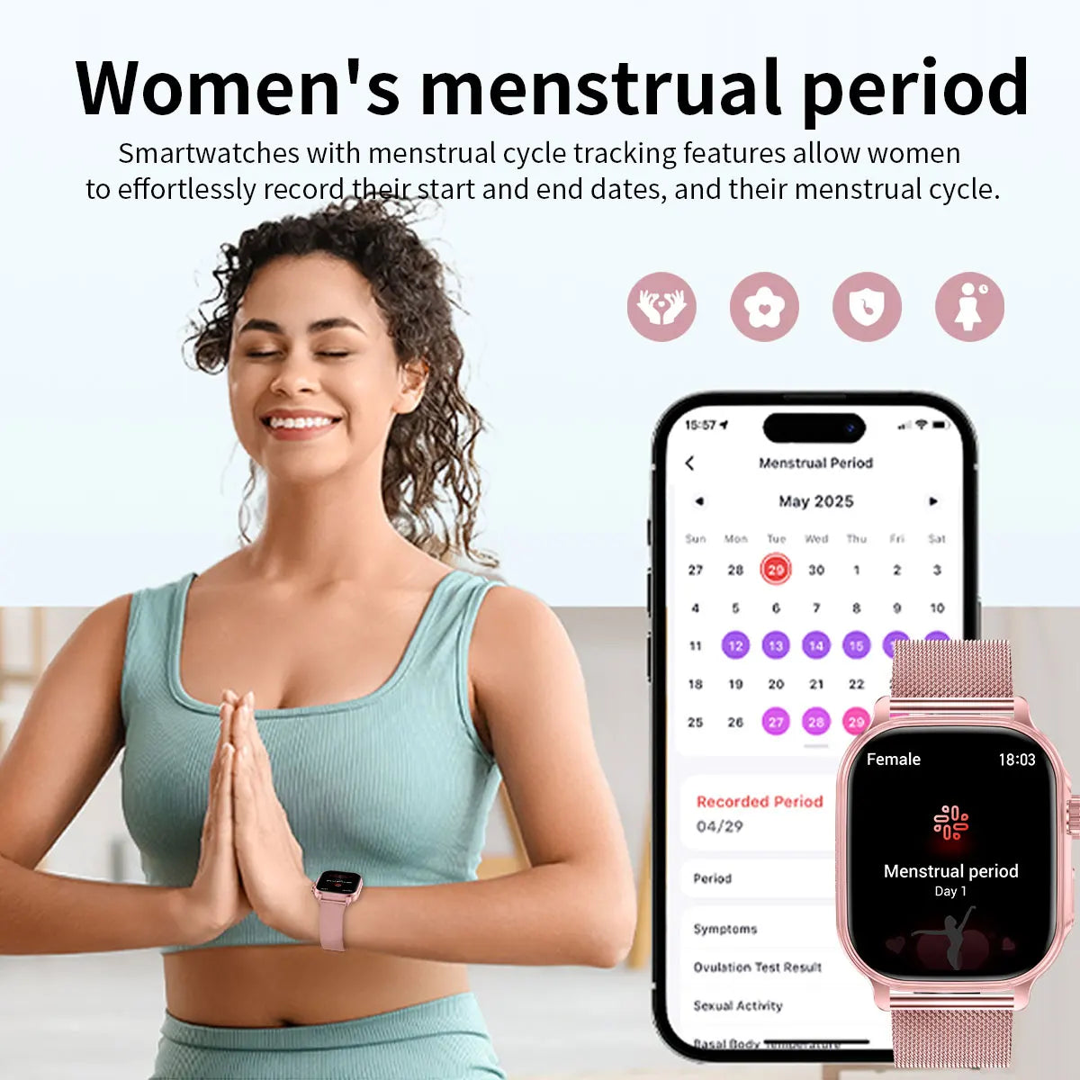 2026 new men's and women's smartwatches, fitness trackers,wireless calling, IPX8 waterproof, activity pedometers, birthday gifts