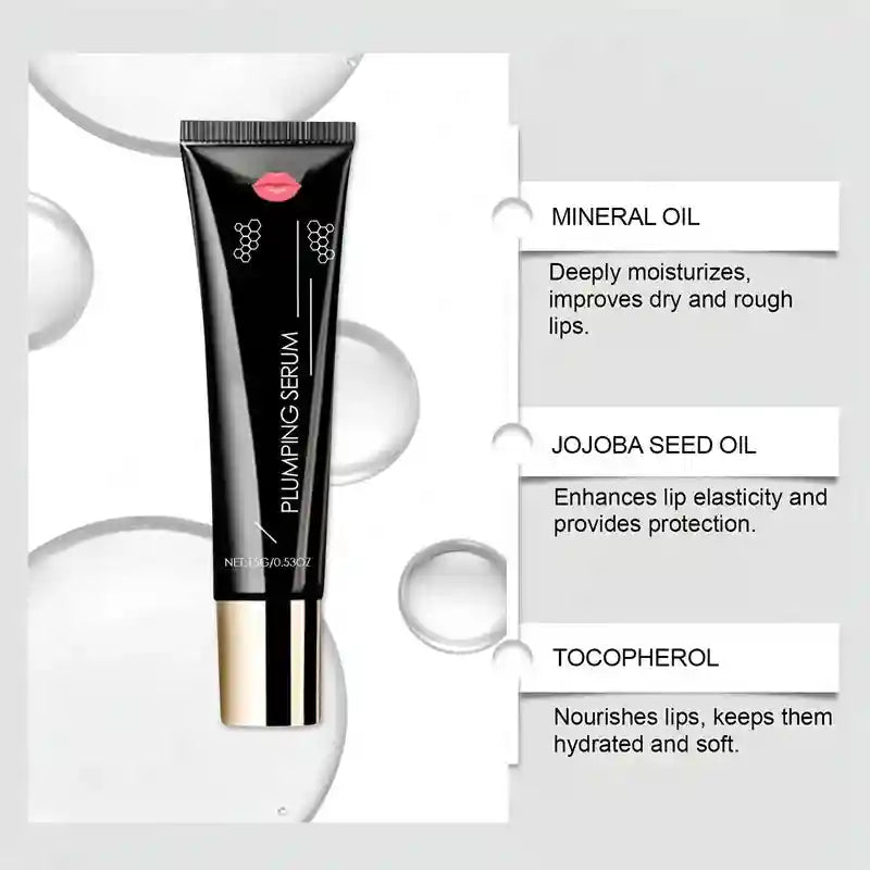 Lip Plumper Oil – Hydrating Lip Treatment & Volumizing Gloss by Tidesmit Lip Care Tidesmit