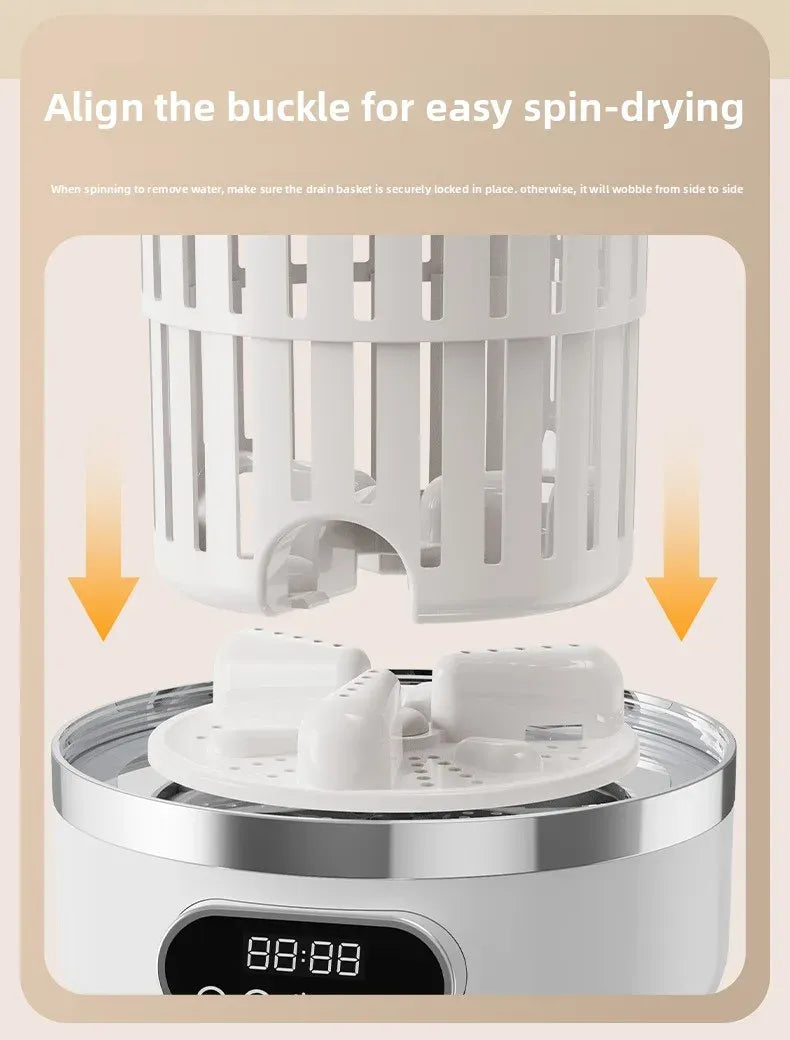 HUIBAOGE Mini Portable Washing Machine USB 20V