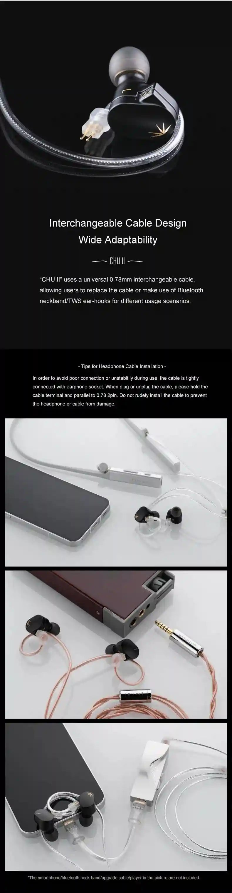 Moondrop Chu II In-Ear Monitors - High Fidelity Dynamic Driver IEMs Tidesmit