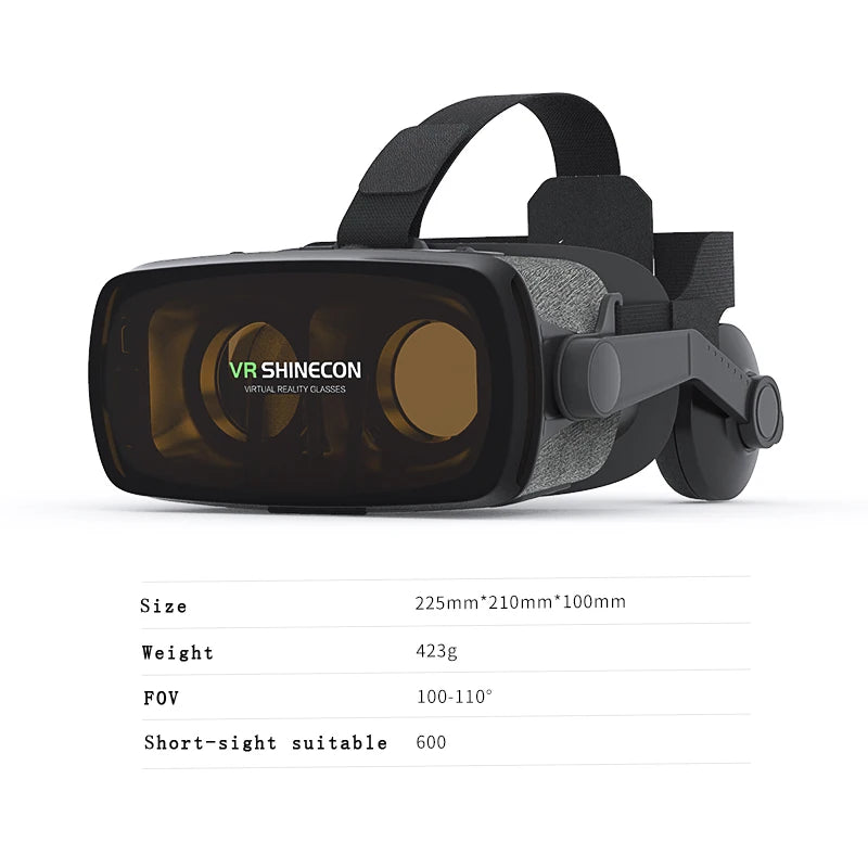 VR Headset for Smartphone - Immersive 3D Smart Glasses with Remote Tidesmit