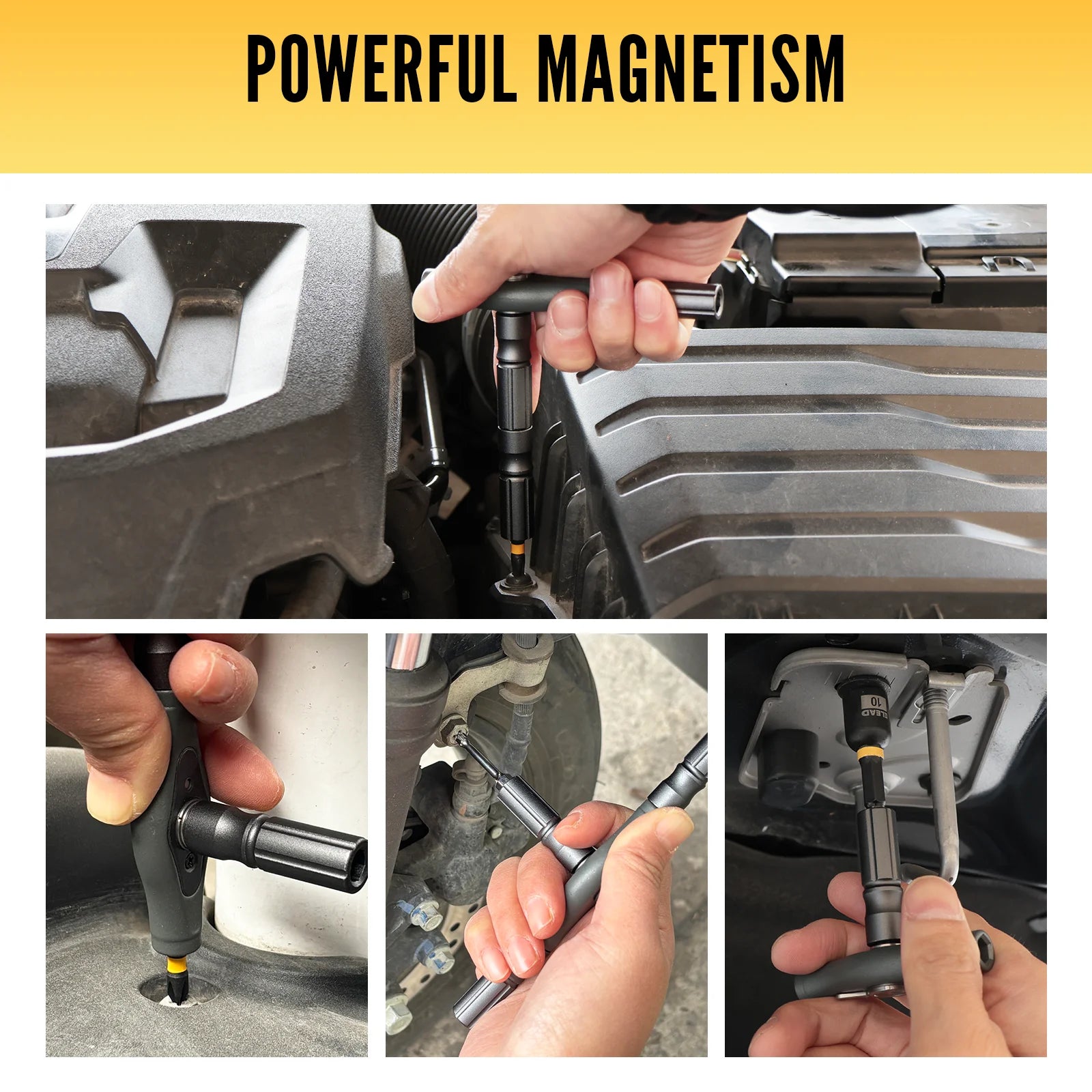 ED 46-in-1 Magnetic Ratchet Screwdriver Set with Bits, Nut Drivers & Storage Case, Multi Repair Tool Kit for Furniture, Computer