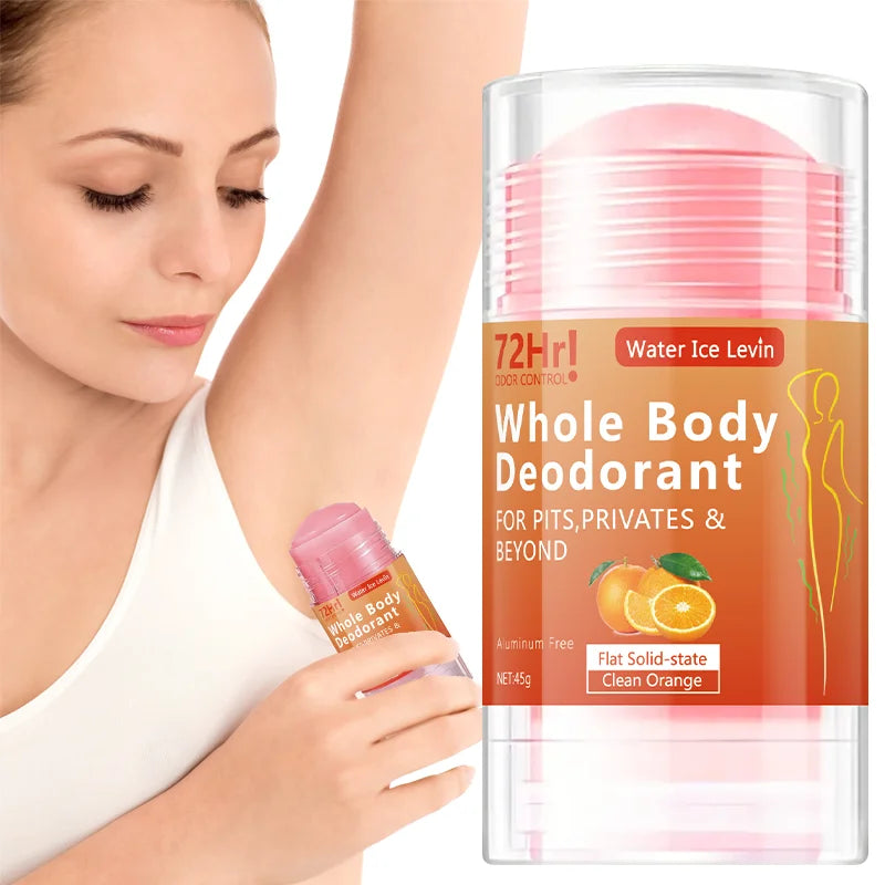 Tidesmit Aluminum-Free Full-Body Deodorant Stick with Orange Extract for 45g long-lasting freshness.