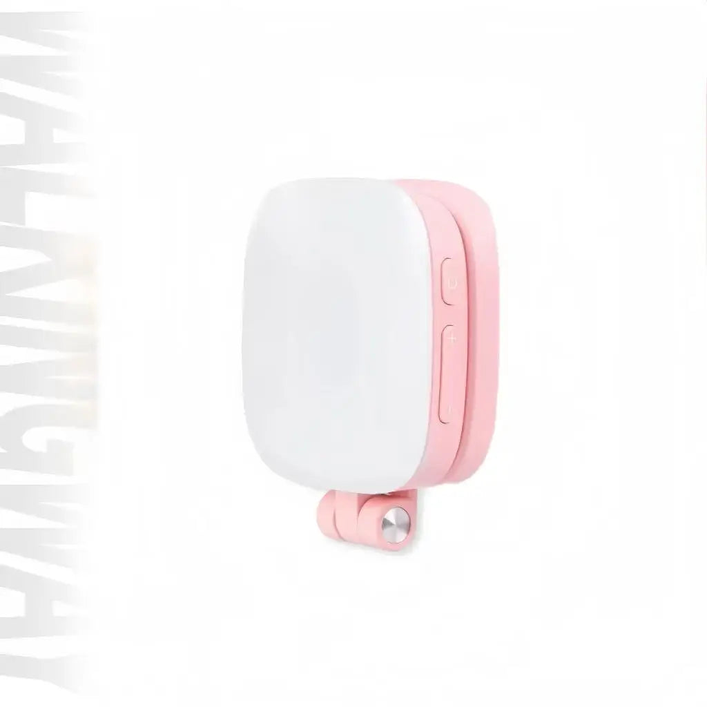 Magnetic Selfie Light for iPhone: 360 LED Ring with Mirror Pink Tidesmit