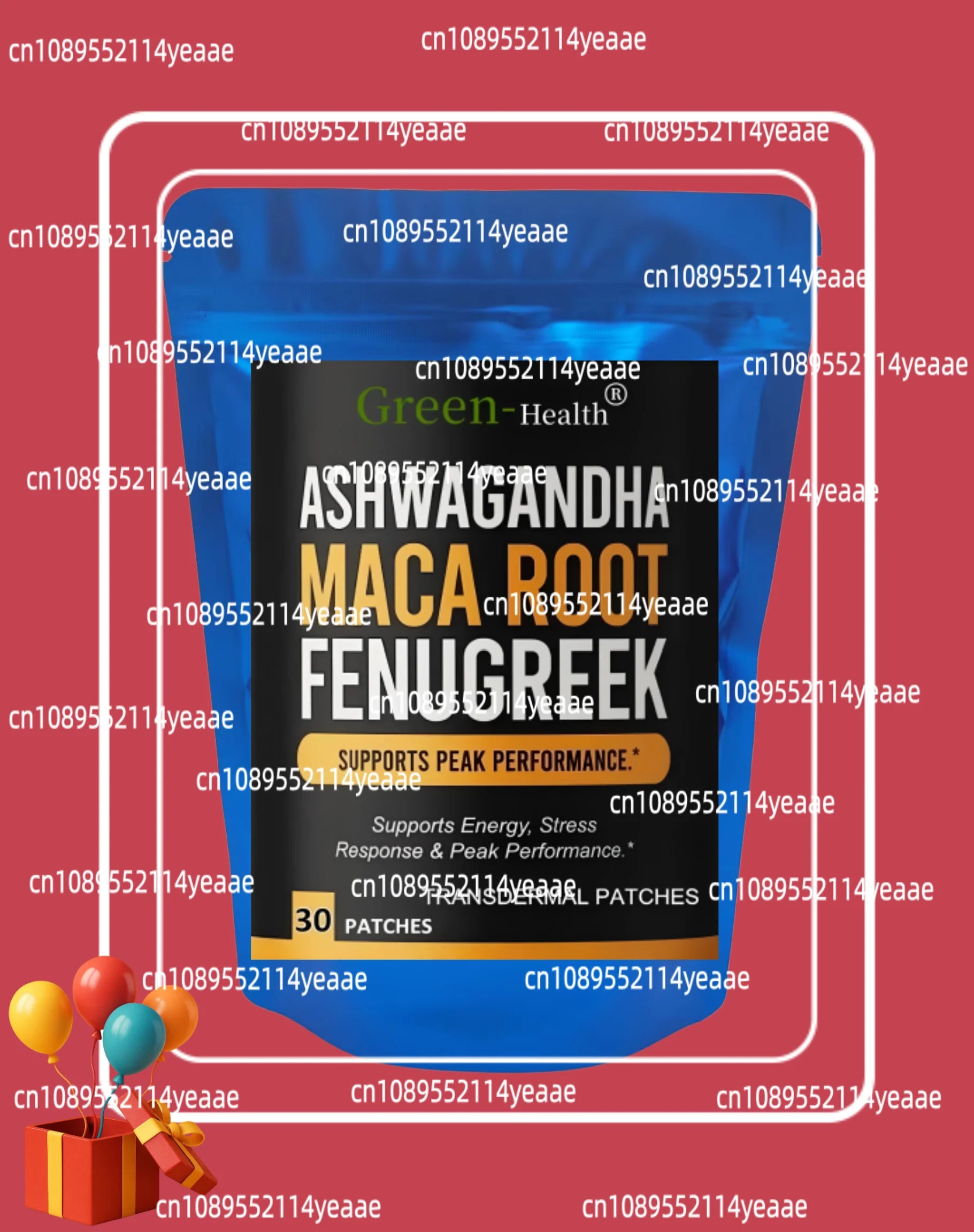 Ashwagandha Maca Root Transdermal Patches For Men & Women - 30 Patches One Month Supply