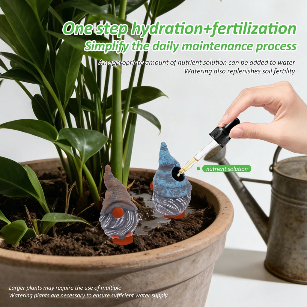 4Pcs Automatic Plant Watering Bulbs Terracotta Self Watering Globe Spike Garden Planter Insert Drip Irrigation System Indoor