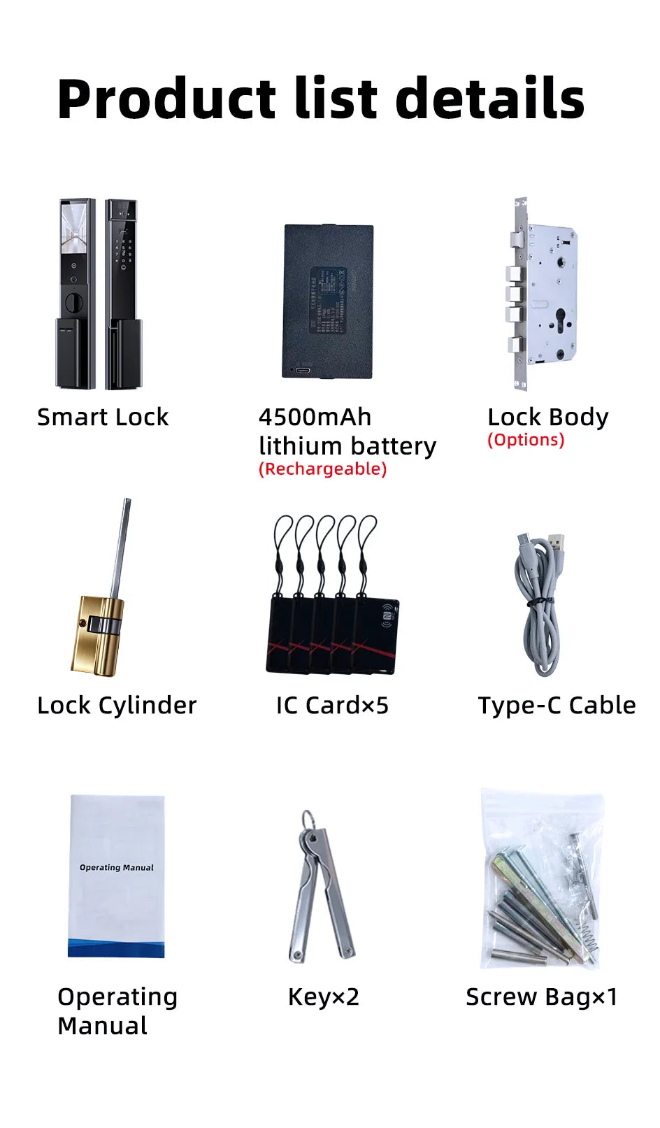 RAYKUBE S90 Jlink WiFi 3D Facial Palm Vein Recognition Rechargeable Smart Fingerprint Lock With Dual WIFI Cameras APP Video Call