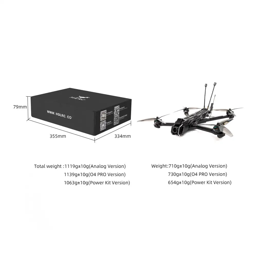 7 Inch Long Range FPV Drone with O4 Pro ELRS System for Precision Flight Tidesmit