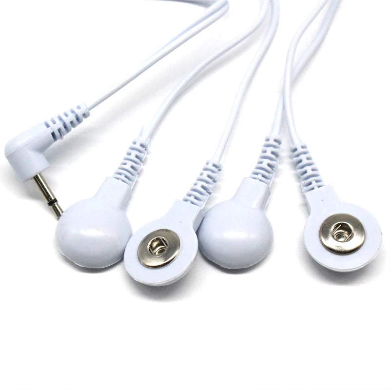 TENS Unit Lead Wire Replacement Cable for Electric Massagers Body Shaping Massage Equipment Tidesmit