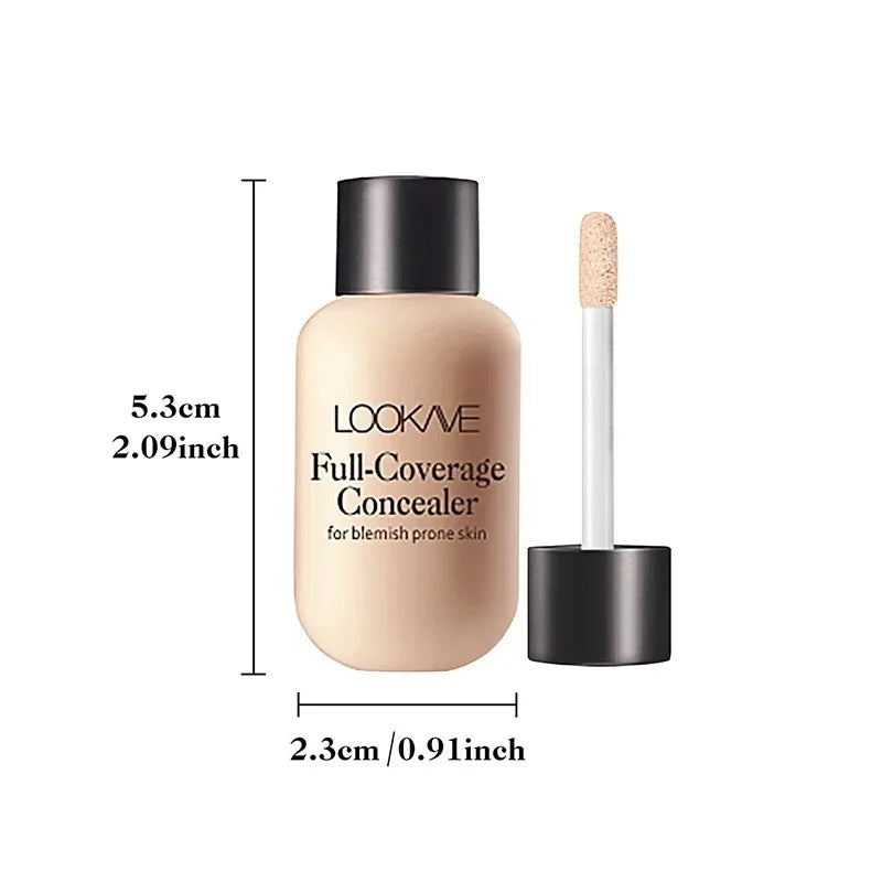 Tidesmit full cover liquid concealer for dark circles providing moisturizing waterproof face makeup coverage