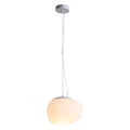 Irregular Glass Ball Pendant Light - Modern Minimalist Ceiling Chandelier White Glass Tidesmit