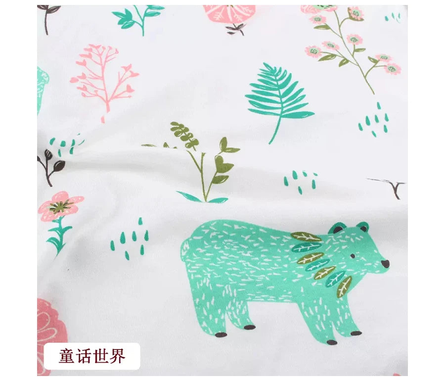 Baby Fabric Knit Jersey Print Fabric Sewing Material for Children's Garment 50*185cm Brocade Fabric Organic Fabric  Knitted