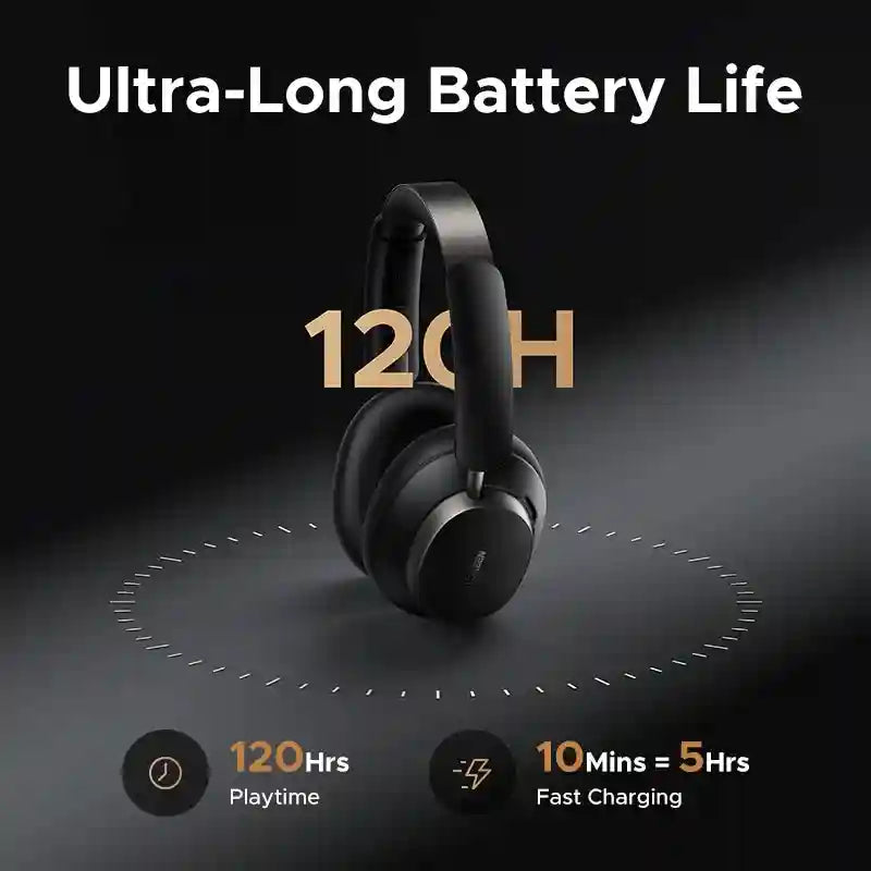Wireless Noise Canceling Headphones | 120H Battery | Studio Pro Tidesmit