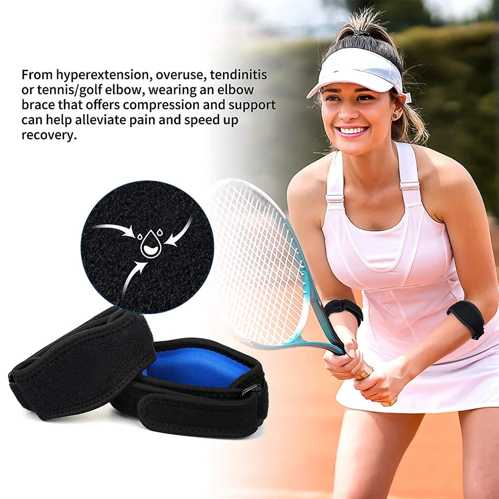 1 PCS Tennis Elbow Brace for Tendonitis, Forearm Brace Support Band with Compression Pad and Elbow Strap Wrap for Golfers Unisex