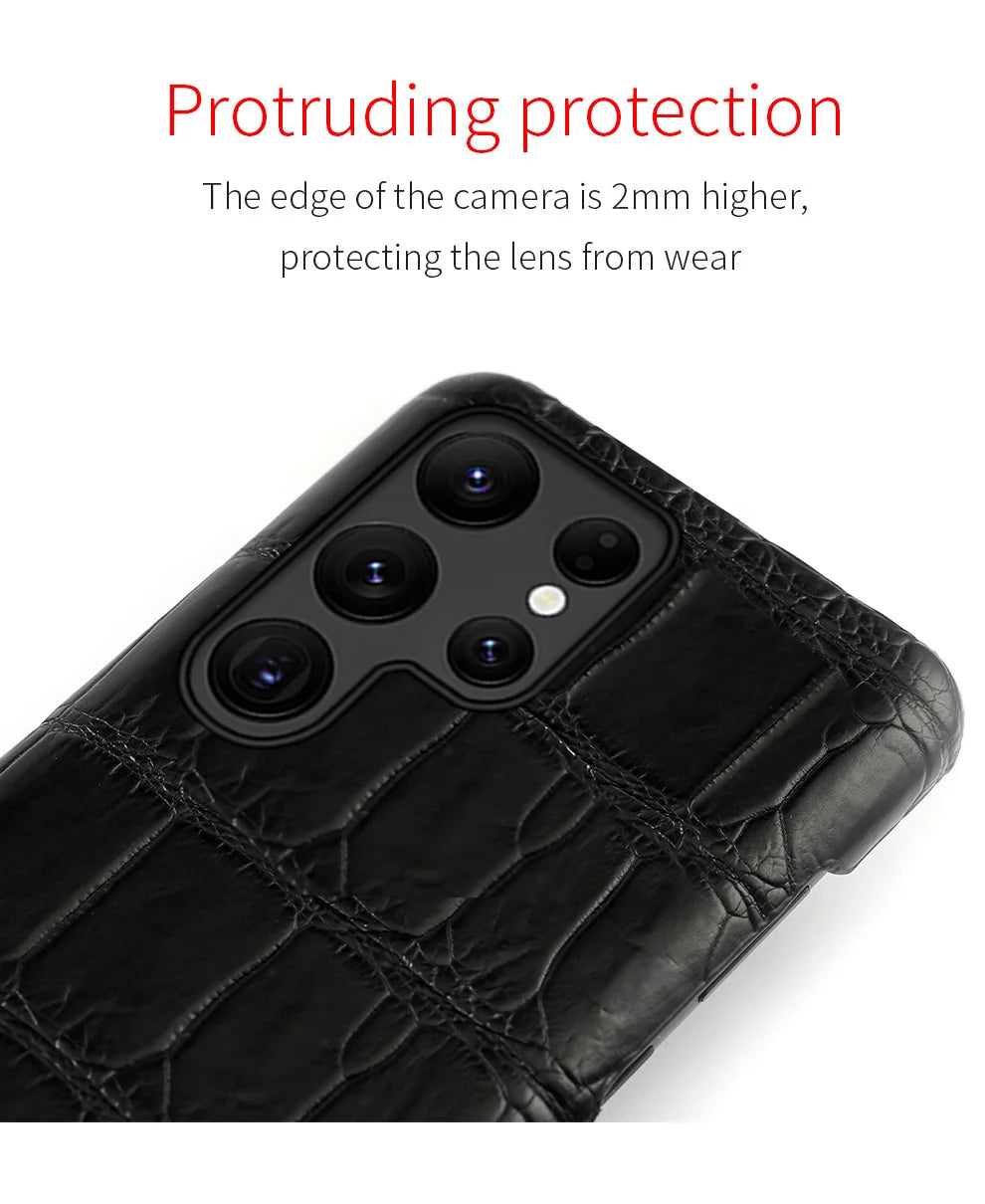 Samsung Galaxy S25 Ultra Leather Case - Slim Protective Cover Tidesmit