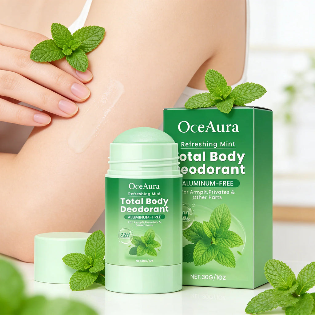 Tidesmit Mint Body Care Deodorant Stick for long-lasting freshness, odor purification, and moisturizing daily use.
