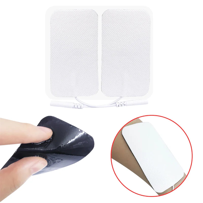 TENS Electrode Pads Replacement Gel for Muscle Relief - Adhesive Pads Back Massage Instrument Tidesmit