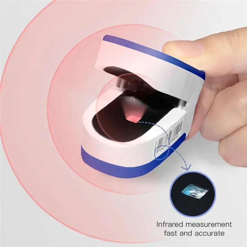 Finger Oximeter Digital Fingertip Pulse Oximeter Blood Oxygen Saturation Meter Finger SPO2 PR Heart Rate Monitor Health Care
