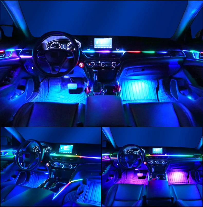Tidesmit RGB Symphony Car Ambient Lighting Kit - Customizable LED Strips Tidesmit