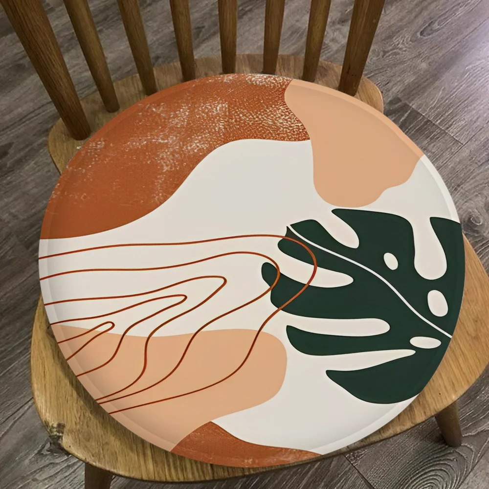 Palm Tree Leaves Art Chair Cushion Soft Office Car Seat Comfort Breathable 45x45cm Sofa Decor Tatami