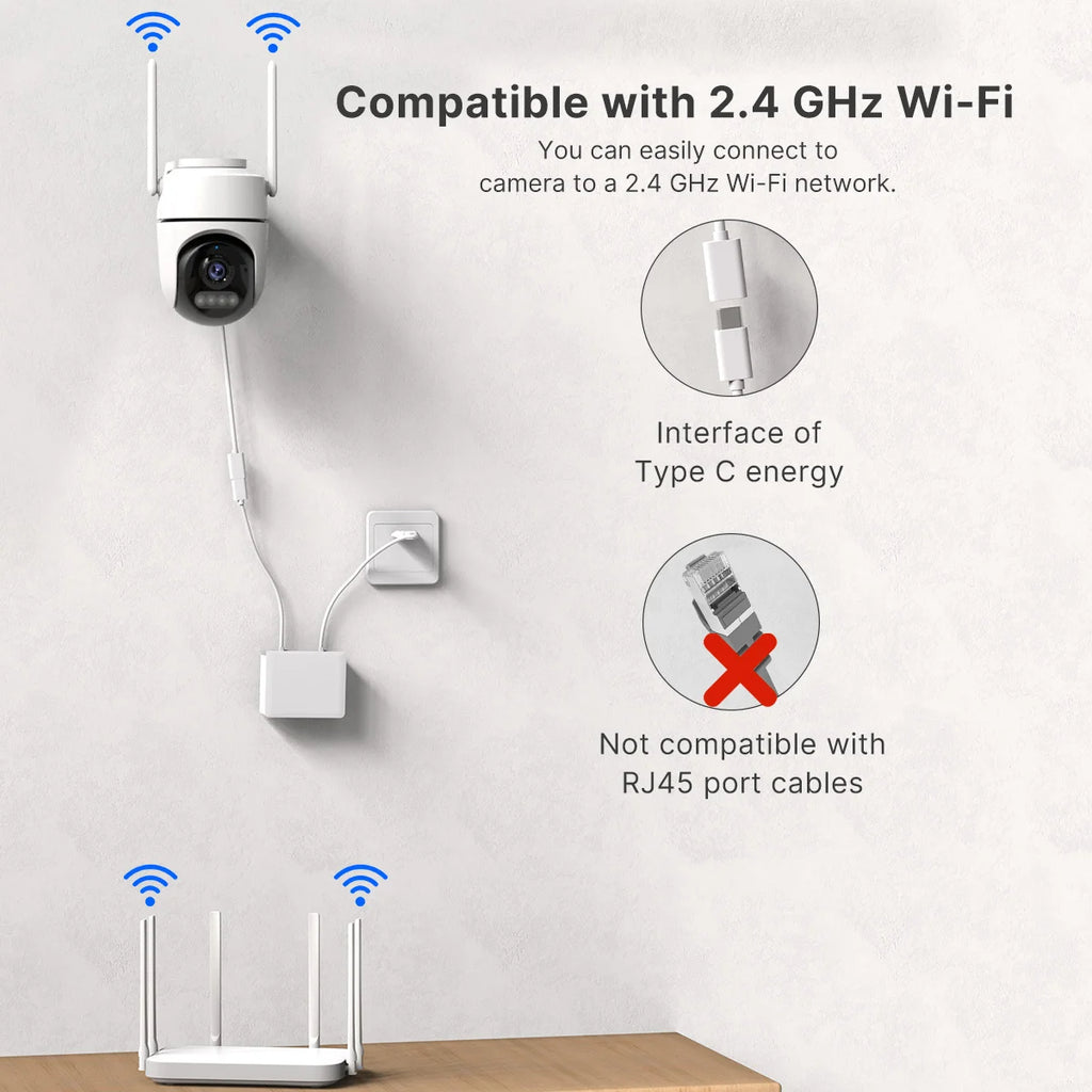 WONSDAR IP Camera Home Security Protection PTZ iCsee Wifi Camera 1080P HD Mini Outdoor Indoor Video Surveillance
