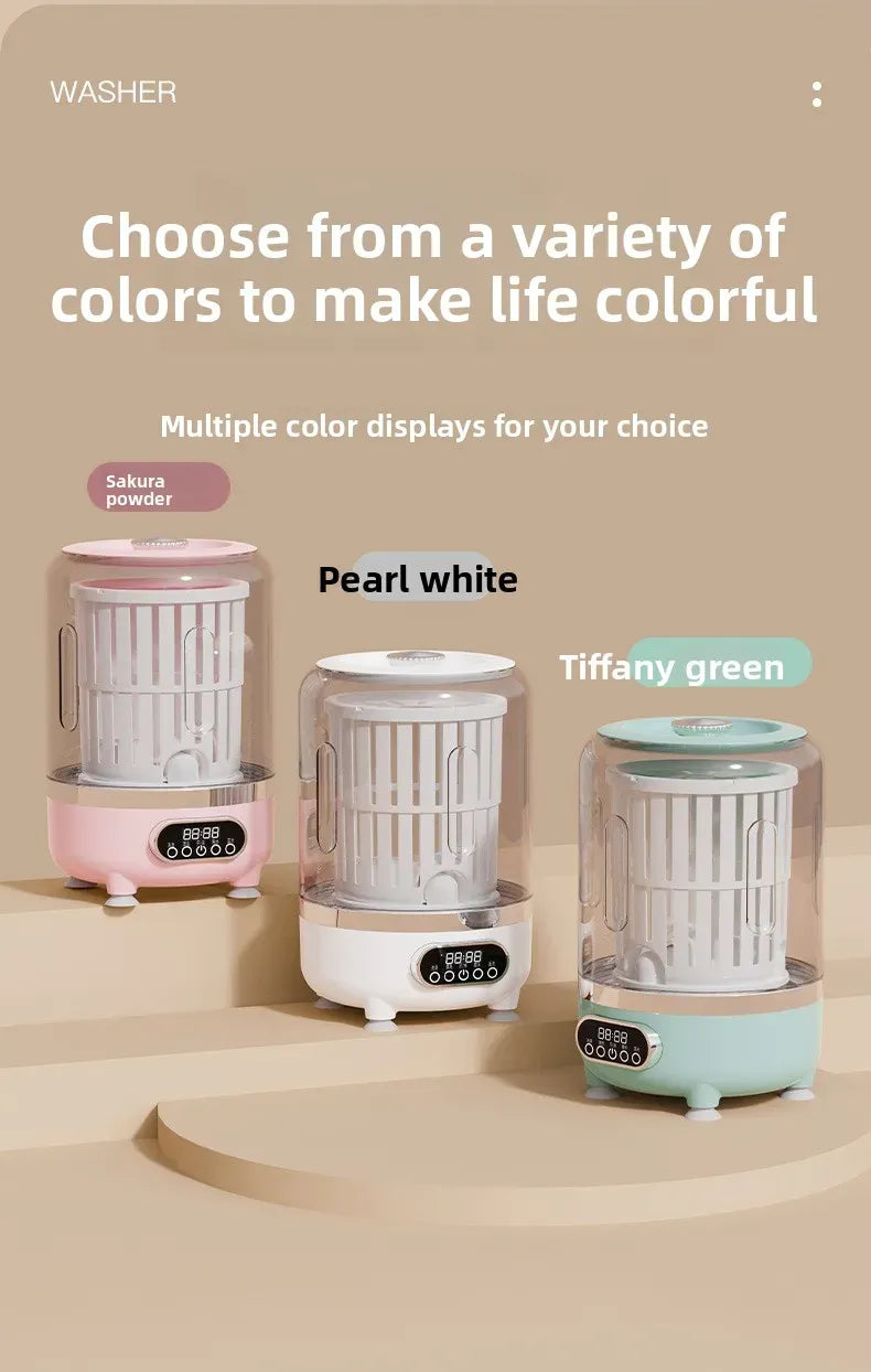 HUIBAOGE Mini Portable Washing Machine USB 20V