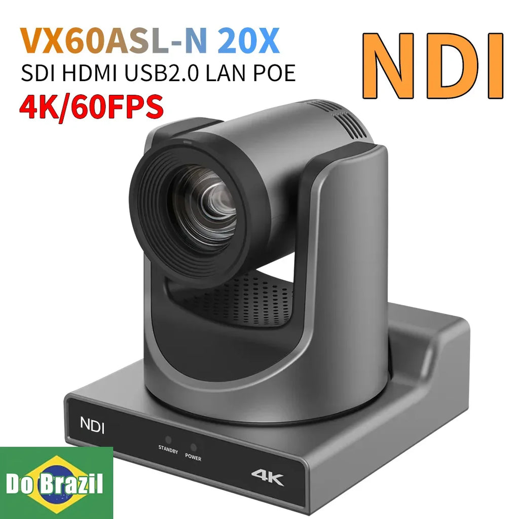 Runpu 4K60FPS NDI Camera POE 12X 20X Zoom AI Tracking PTZ Camera SDI HDMI USB POE IP Conference Camera for Church Live Streaming