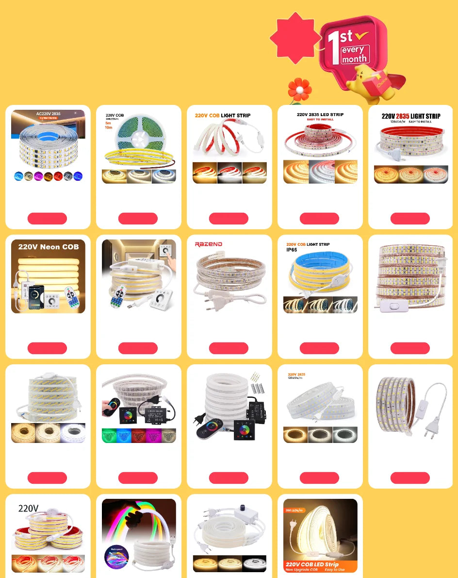 IP68 Waterproof COB LED Strip Light 12V 24V 5m 10m 15m 20m 0.5m Flexible Tape 320LED/m High Density Bright Liner Lighting RA90
