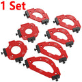 7Pcs RT10-RT60 Radius Jig, Woodworking Router Templates Arc Angle Positioning Template, Corner Radius, Reusable Positioning Tool